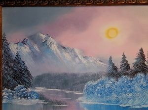 Original Bob Ross Inspired Oil Painting